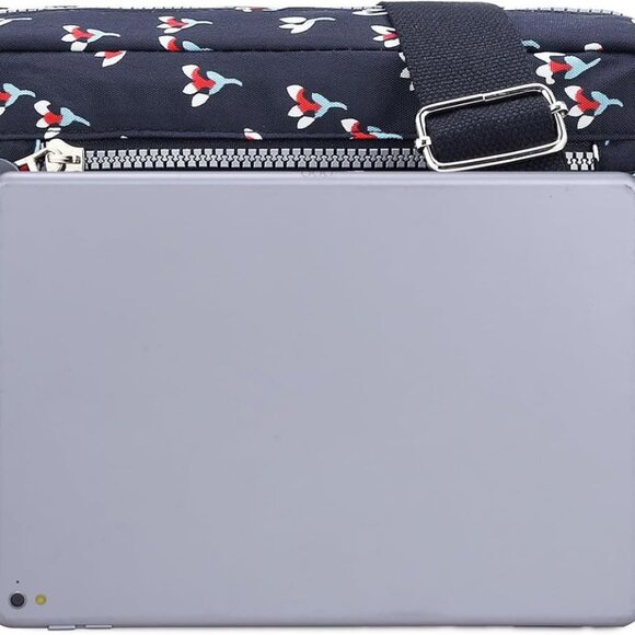 Women Crossbody Bag Nylon Polyester Small Multi Pocket Travel Work - Picture 3 of 9